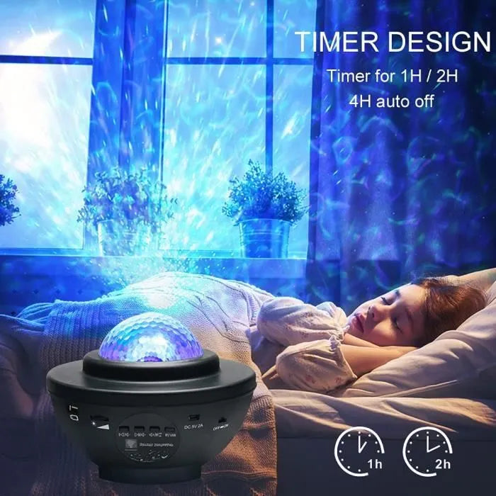 Projecteur Galaxie Bluetooth :Transforme N’importe Quelle Pièce en Ciel Étoilé – Prépare-toi à Dire WOW !"