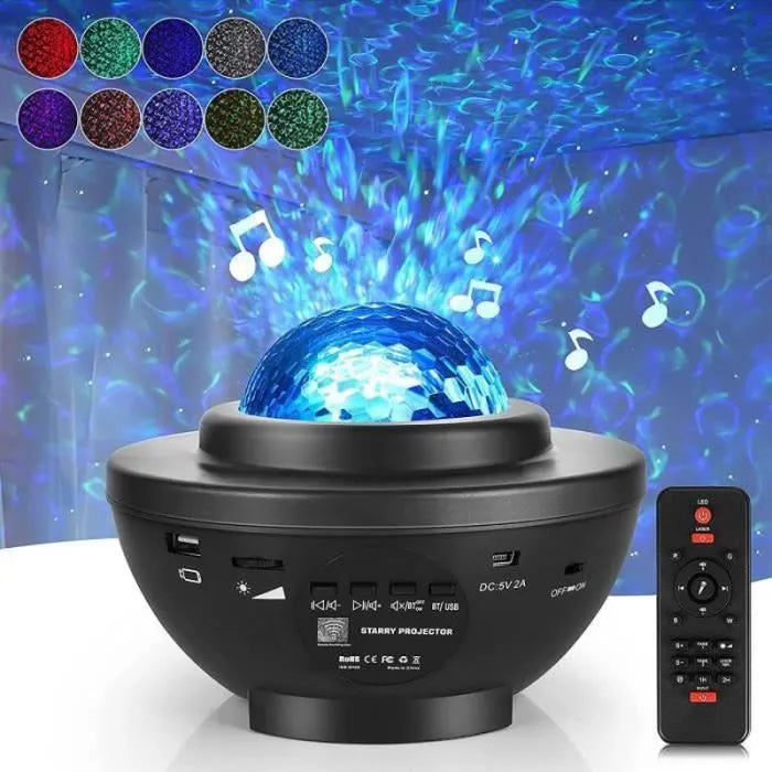 Projecteur Galaxie Bluetooth :Transforme N’importe Quelle Pièce en Ciel Étoilé – Prépare-toi à Dire WOW !"