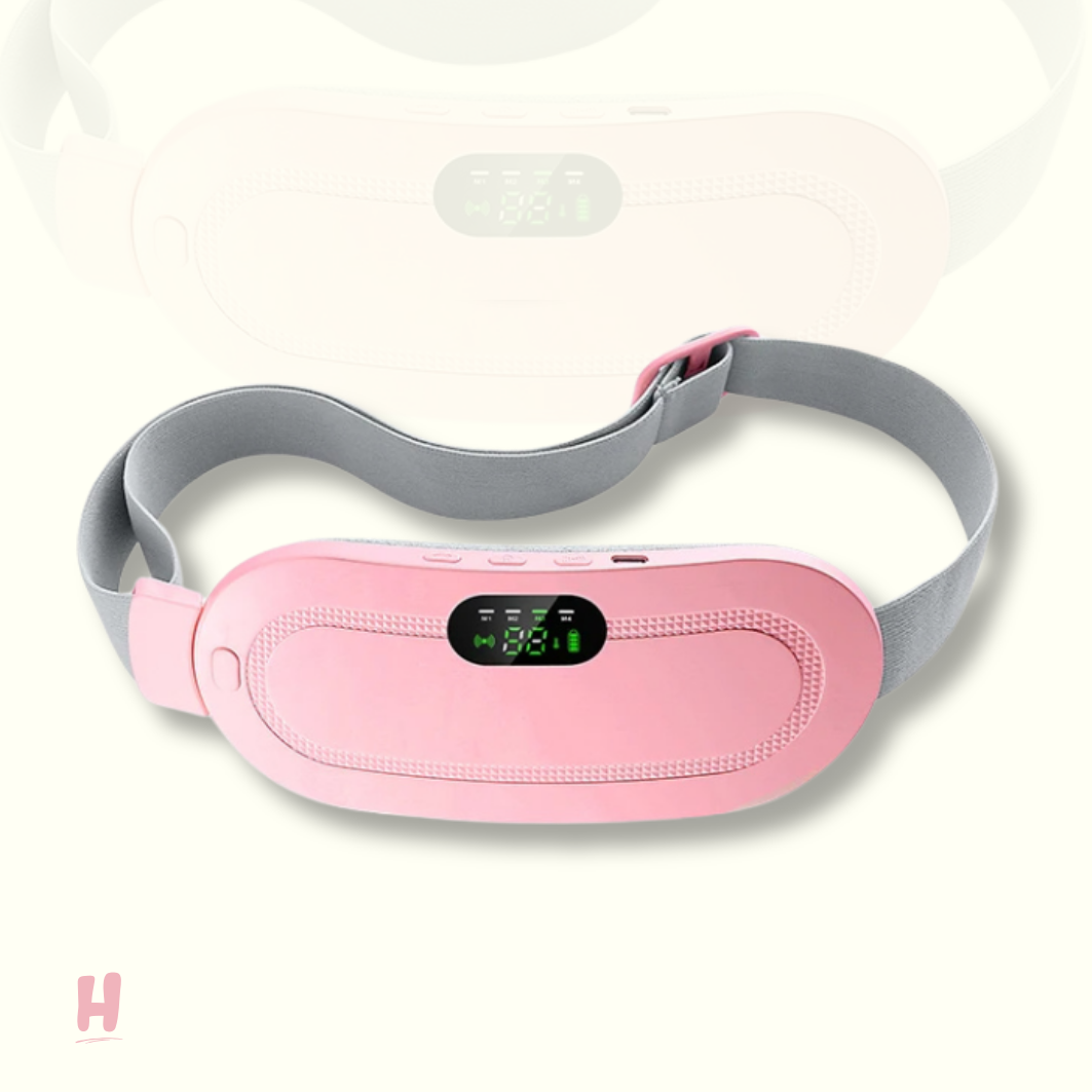 CEINTURE VIBRANTE CHAUFFANTE ANTI DOULEUR MENSTRUELLES